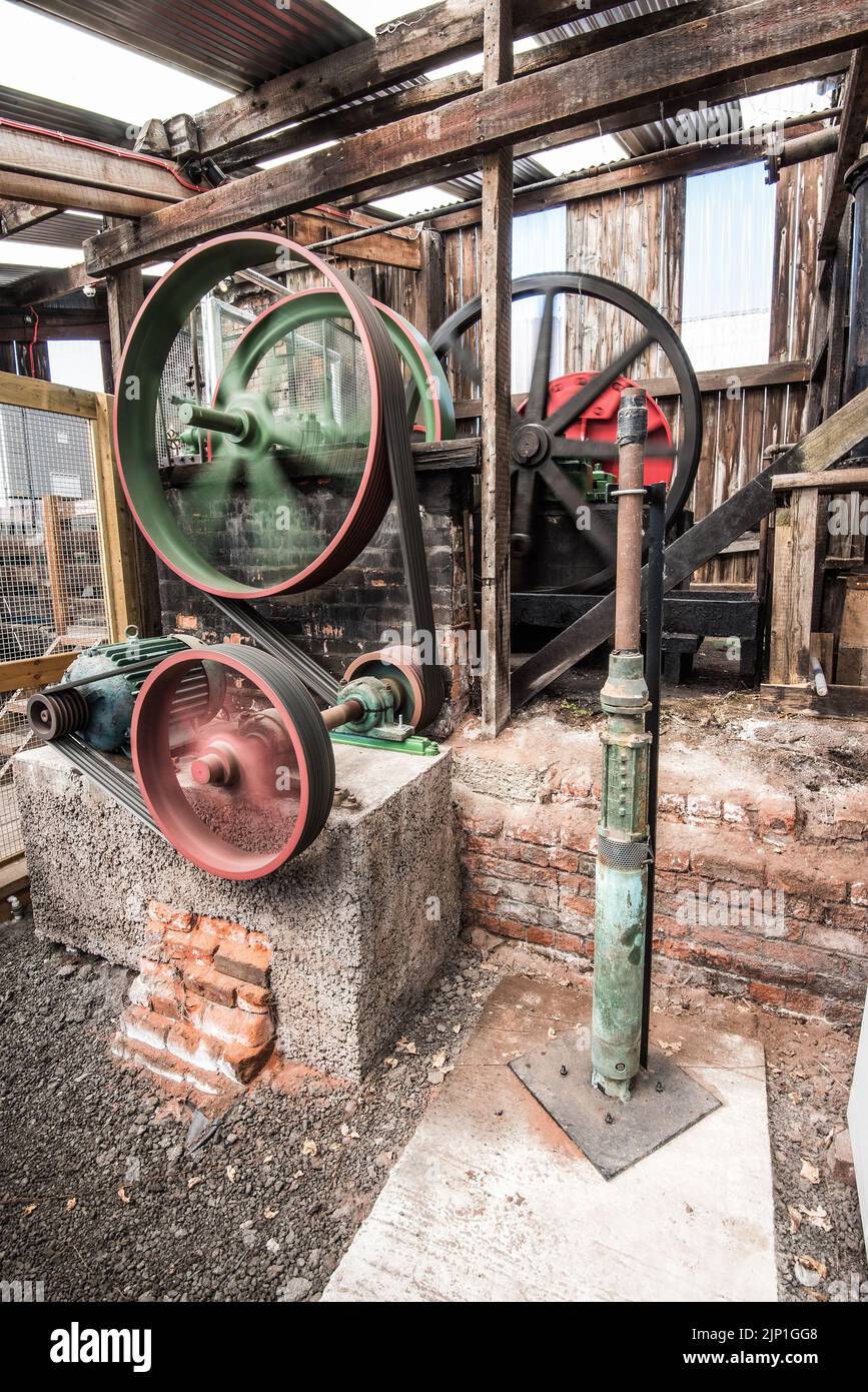 Working engine for the nodding donkey type setup at the Lion Salt