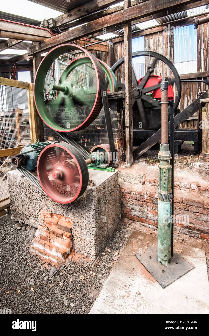 Working engine for the nodding donkey type setup at the Lion Salt
