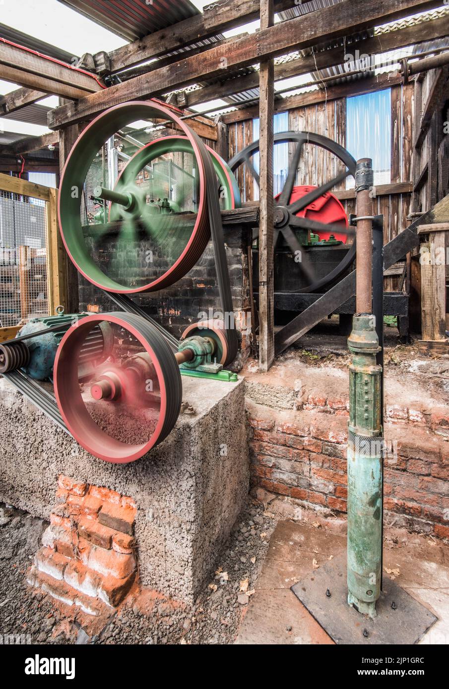 Working engine for the nodding donkey type setup at the Lion Salt