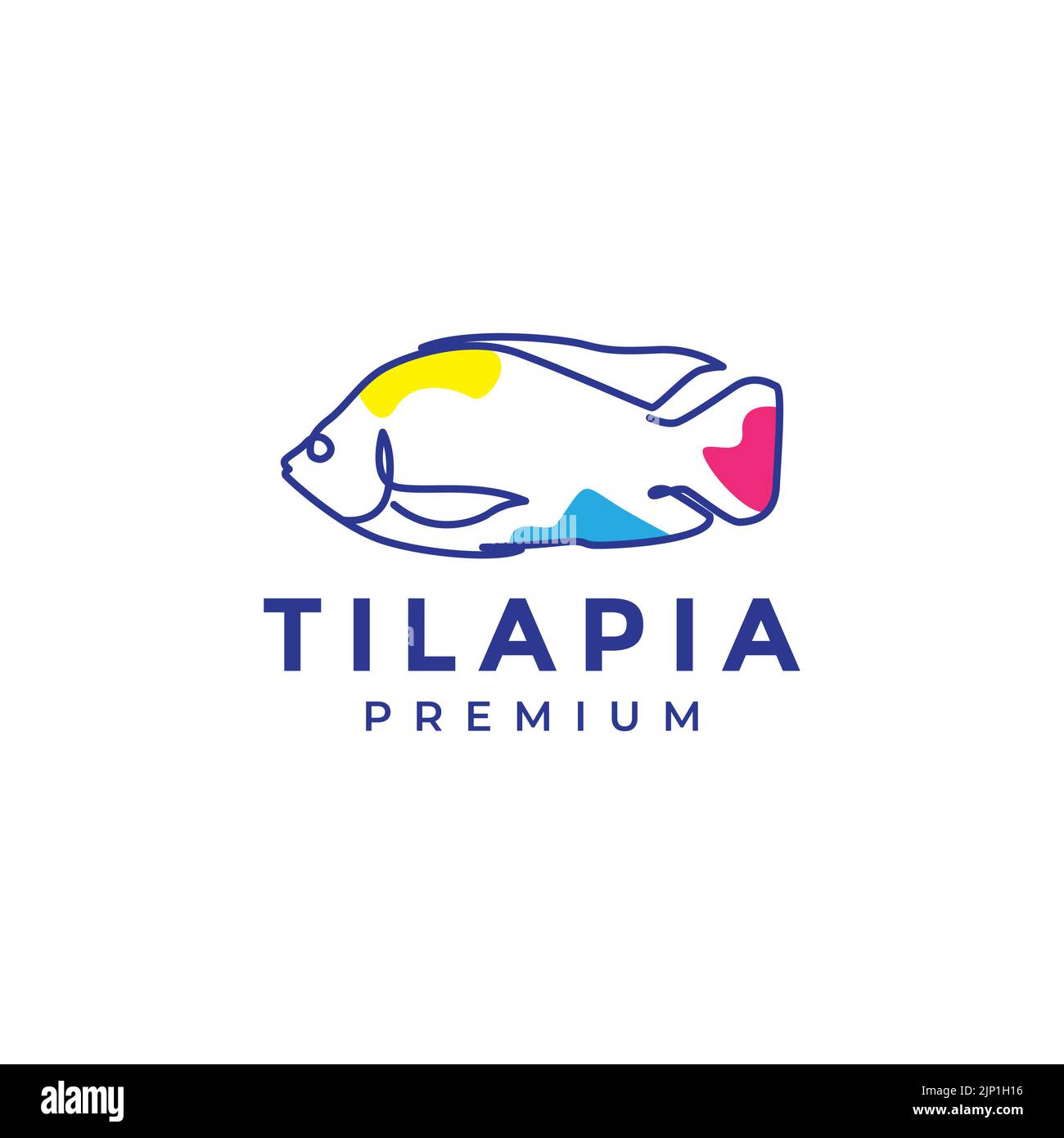 abstract fish tilapia logo design Stock Vector Image & Art Alamy