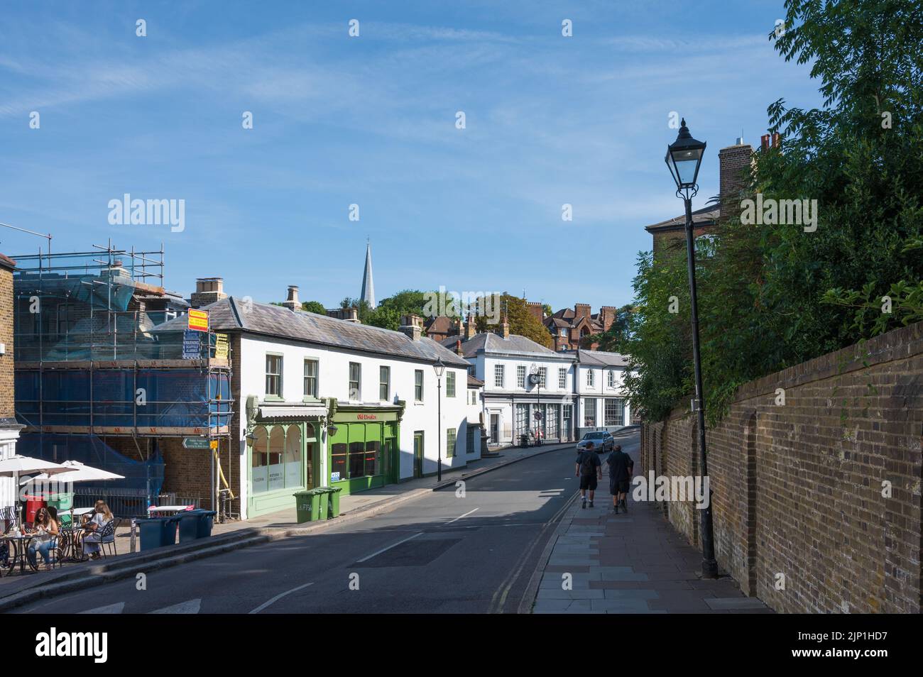 HarrowontheHill High Street with spire of St Mary's Church visible