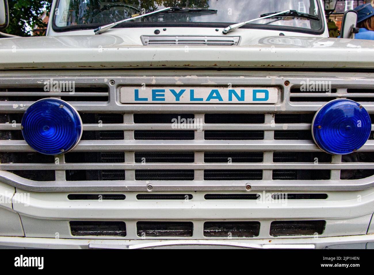 A vintage Leyland ambulance Stock Photo