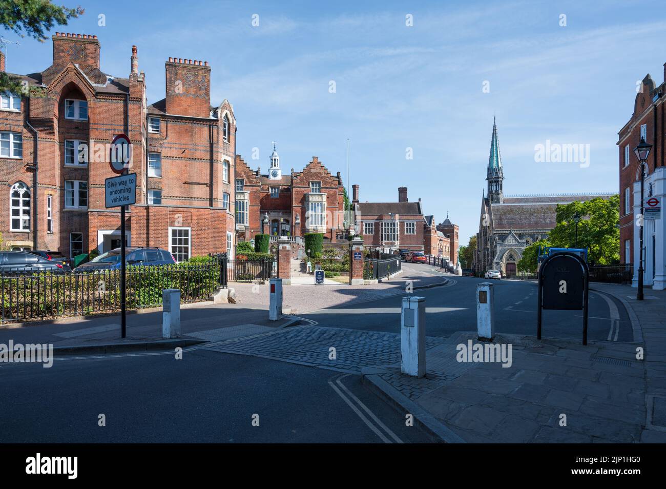 Harrow school, the old school building, Druries and the chapel as