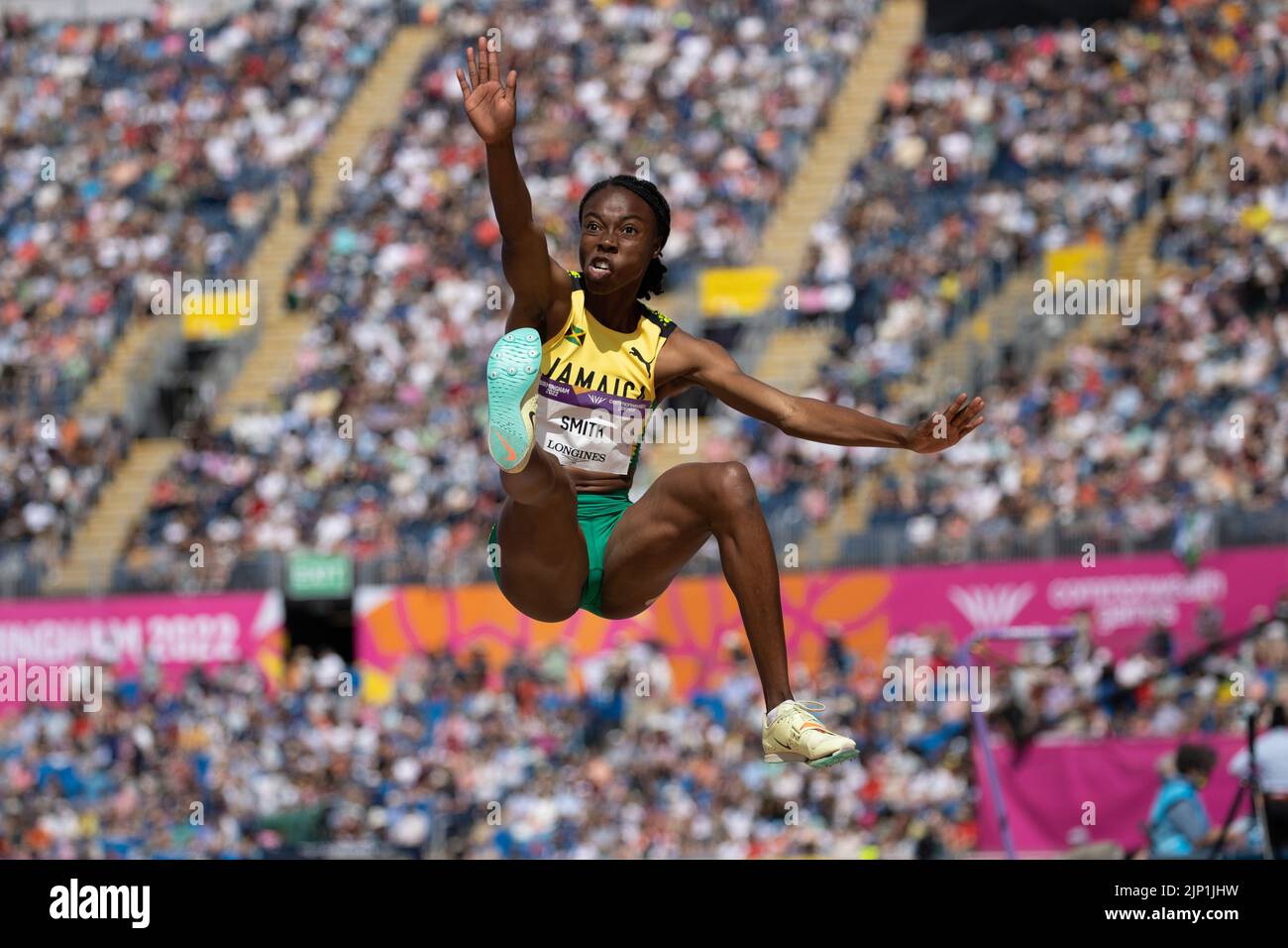 05822 Ackelia Smith, Jamaica, in the long jump qualifying round at