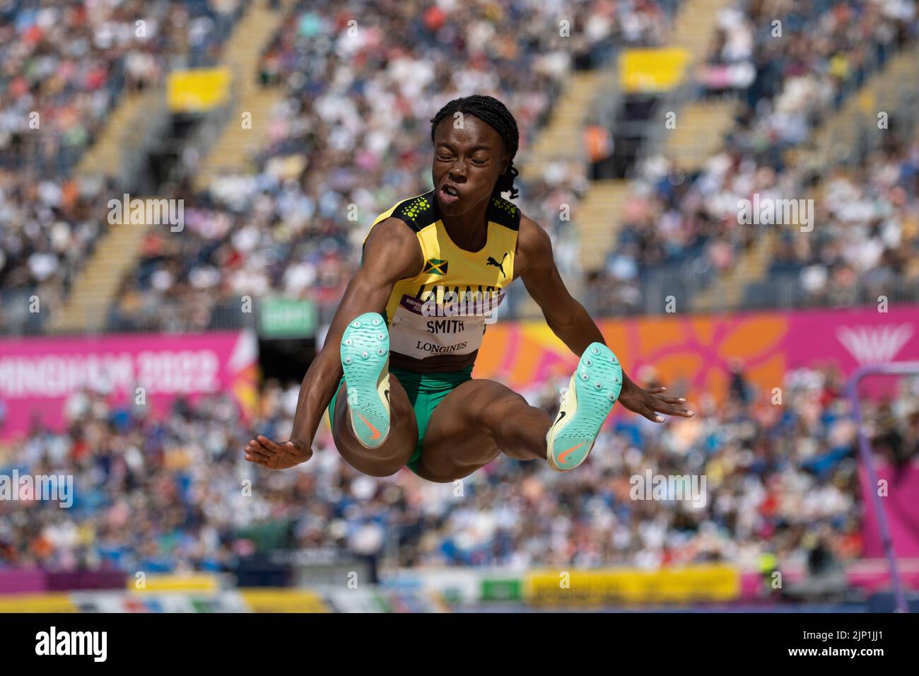 05822 Ackelia Smith, Jamaica, in the long jump qualifying round at