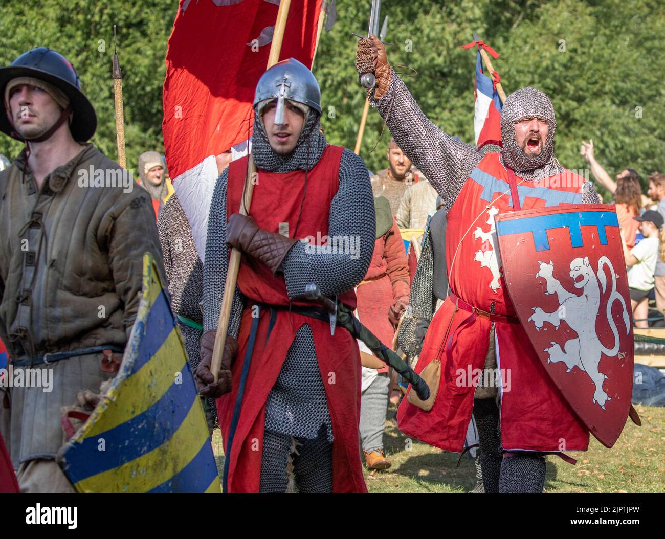 Battle of Evesham enactment 2022 Stock Photo - Alamy