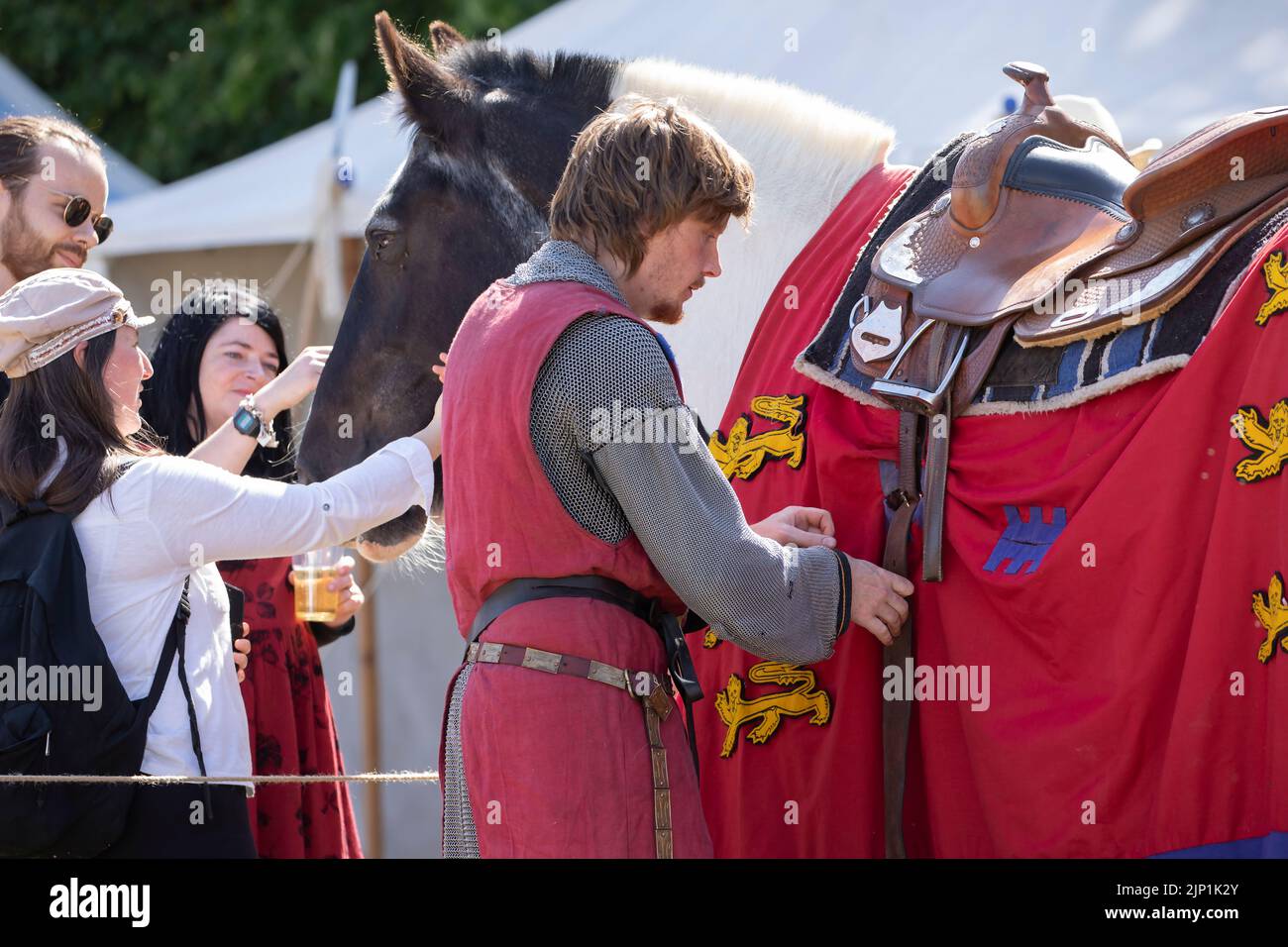 Battle of Evesham enactment 2022 Stock Photo Alamy