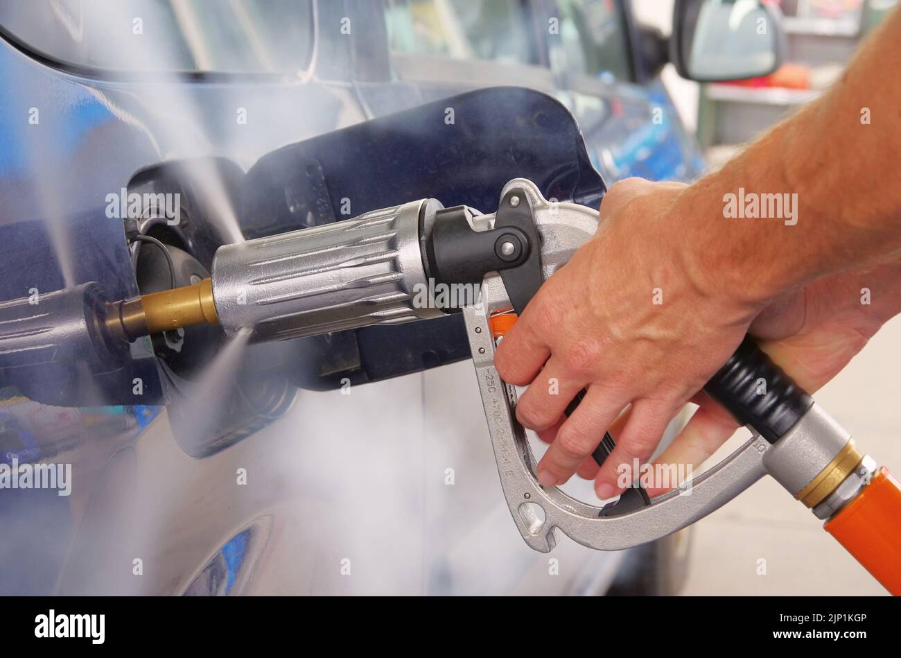 refueling, car gasoline, car gasolines Stock Photo