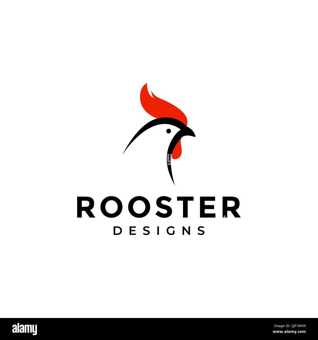 minimalist modern head rooster logo design Stock Vector Image & Art - Alamy