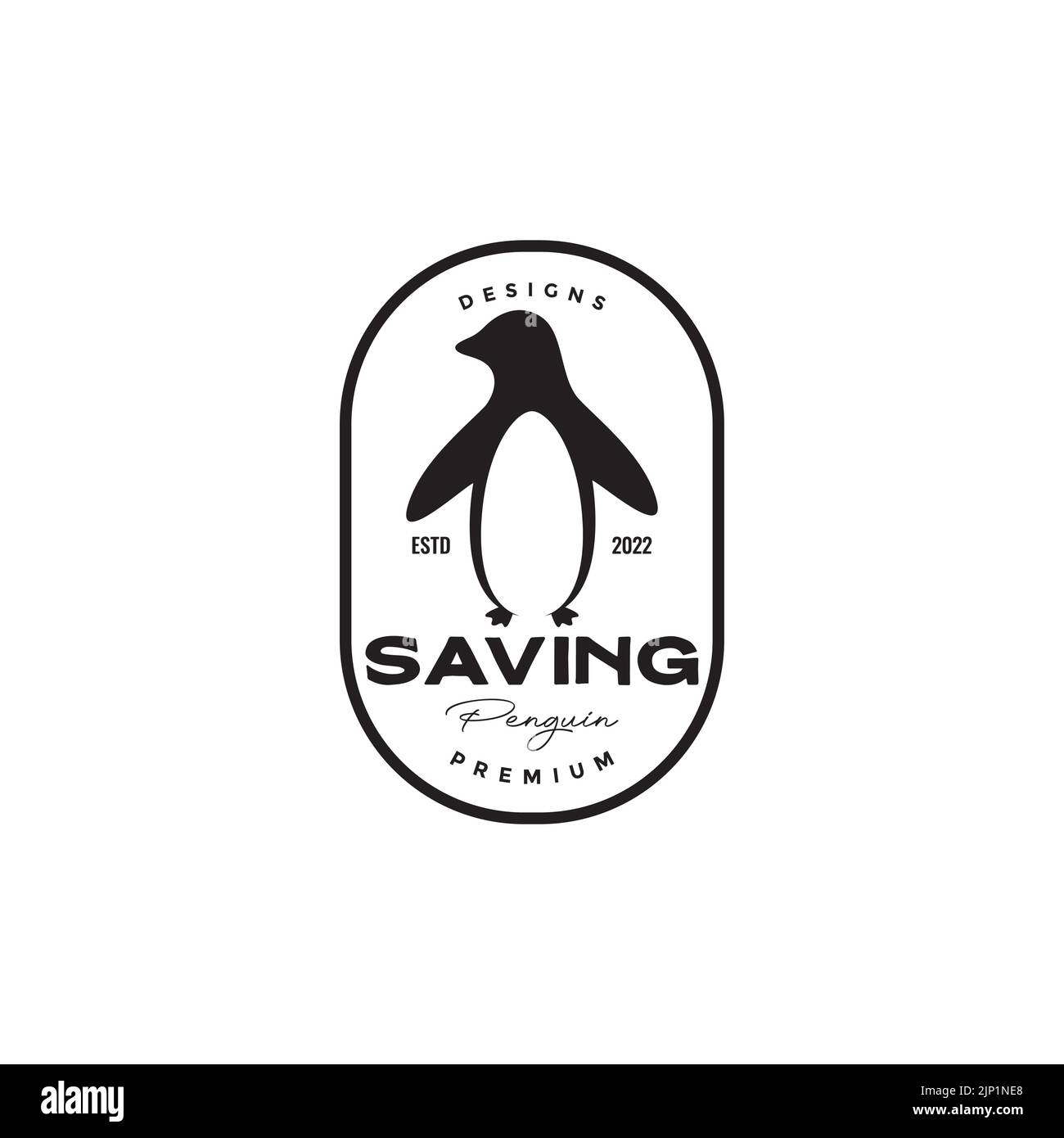 Baby penguın logo Stock Vector Images - Alamy