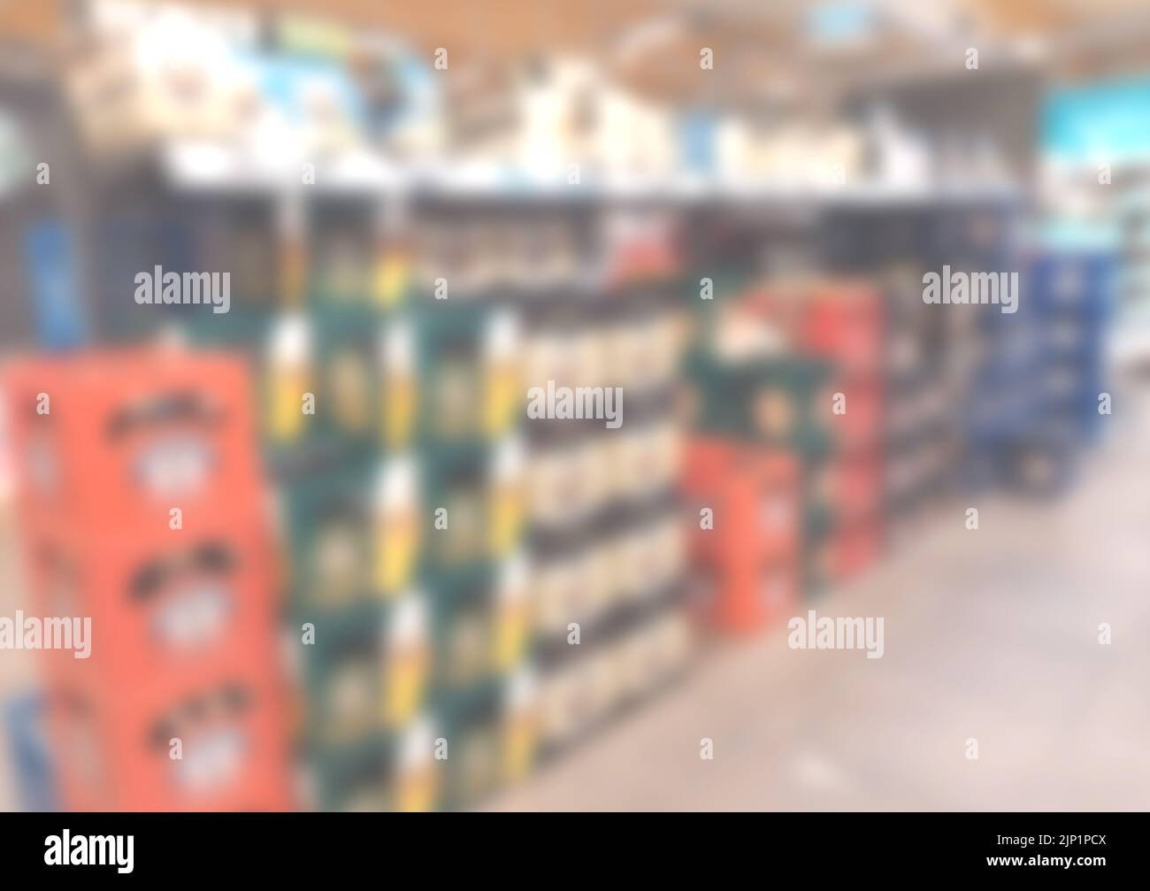 blurry background image of supermarket Stock Photo