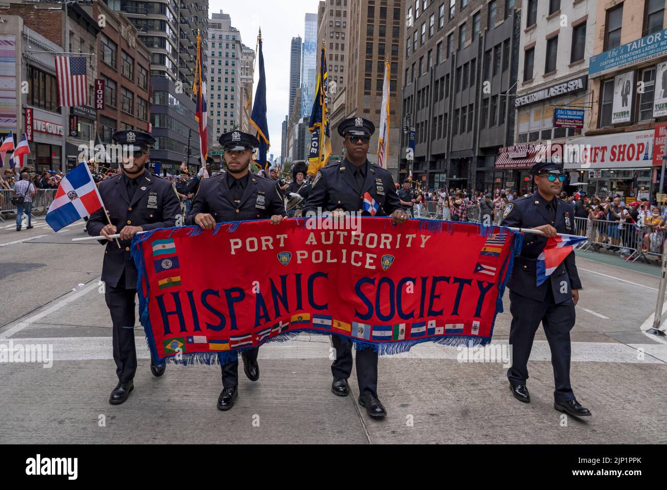 New York, United States. 14th Aug, 2022. Port Authority Police Hispanic