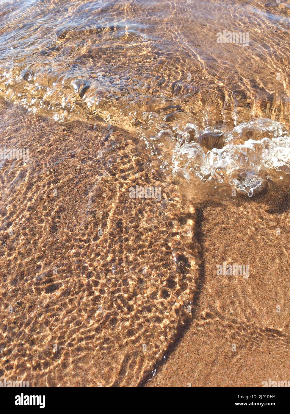 Sandy Ripple Clear water ripple overhead hi-res stock photography and images - Alamy