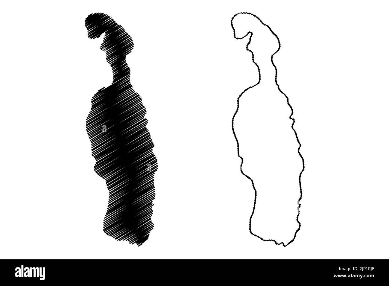 Seal Island (Republic of South Africa, RSA) map vector illustration ...