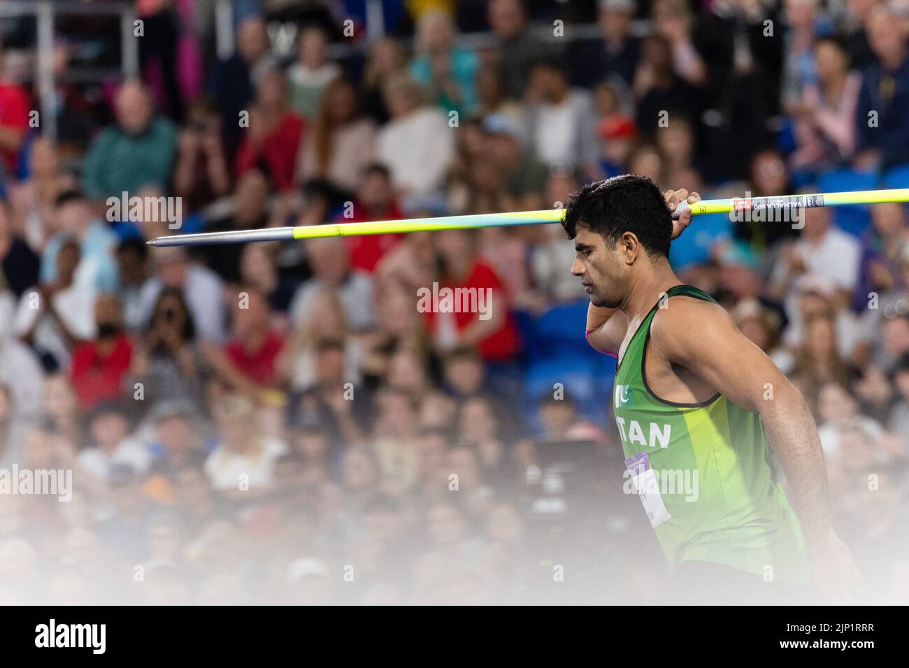 07822 Arshad Nadeem, Pakistan, in the men's Javelin throw final at
