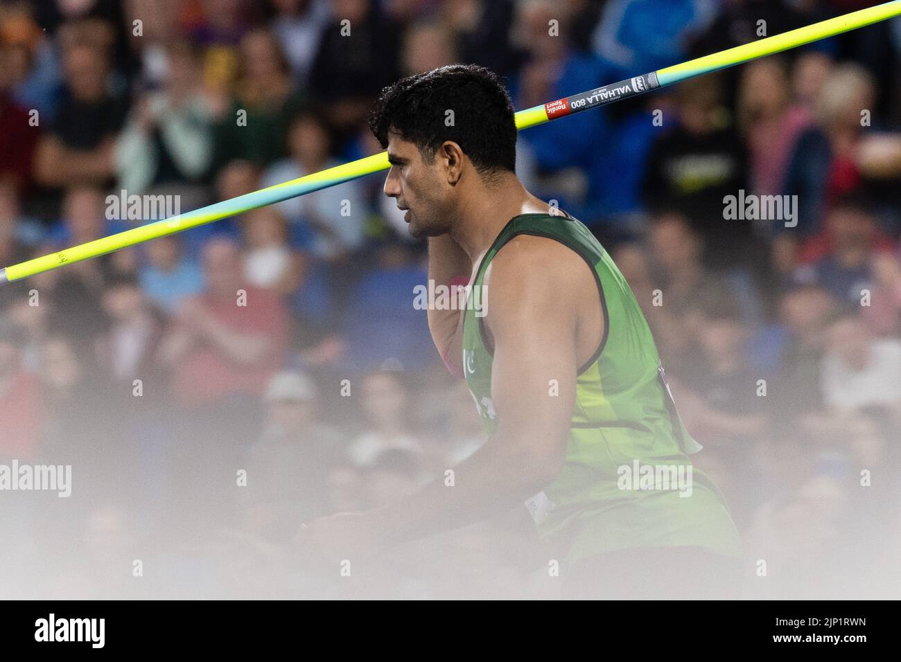 07822 Arshad Nadeem, Pakistan, in the men's Javelin throw final at