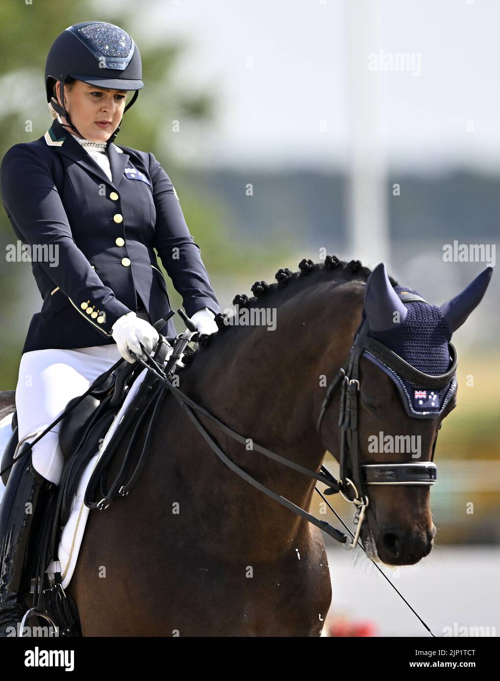 Herning. Denmark. 14 August 2022. World Equestrian Games. Emma Booth