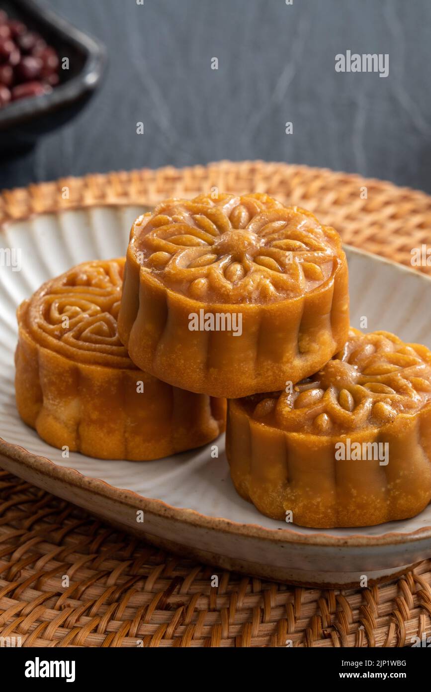 Delicious Cantonese moon cake for Mid-Autumn Festival food mooncake on ...
