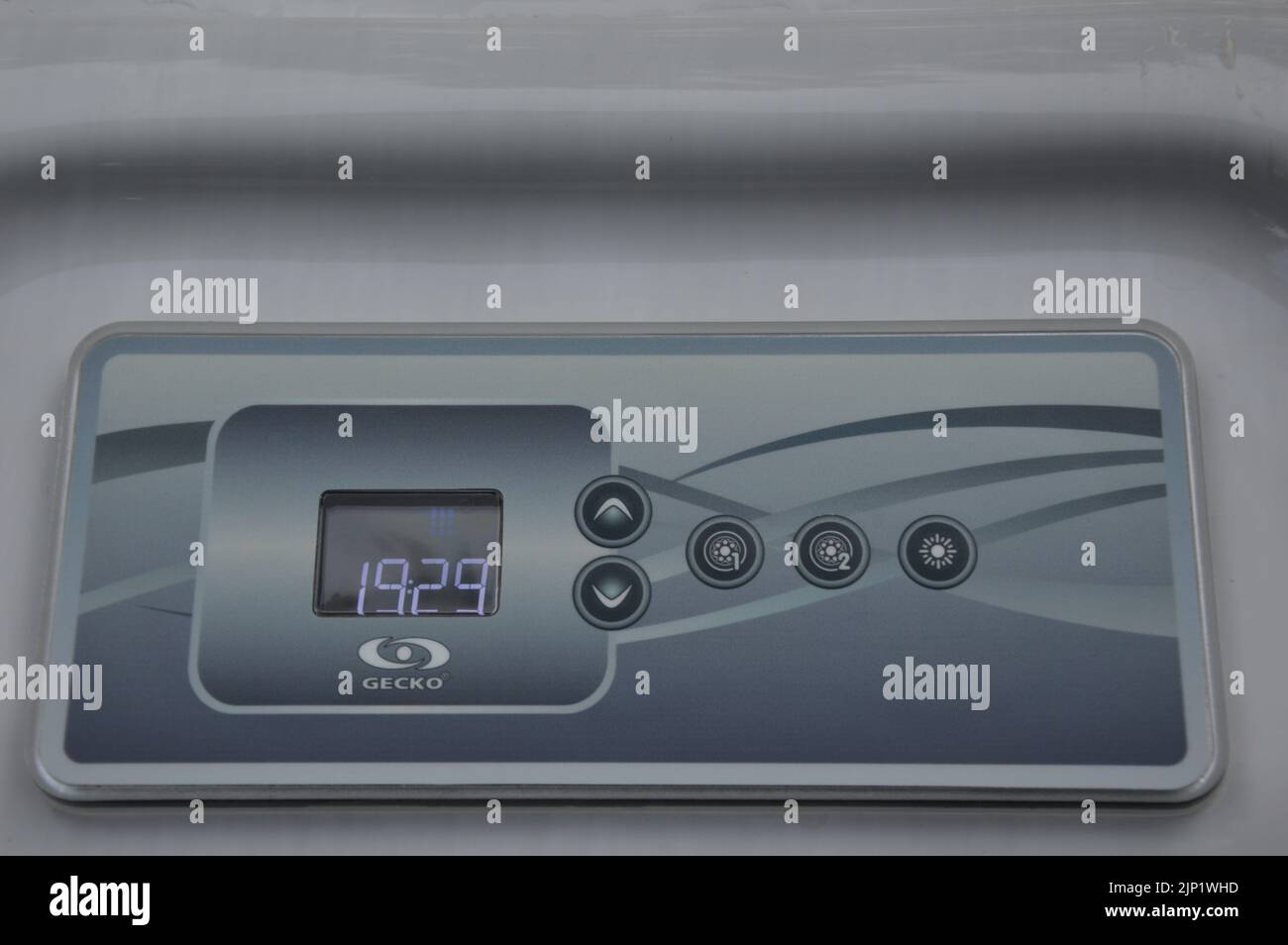 Cecko Spa, Hot tub digital control panel. Stock Photo