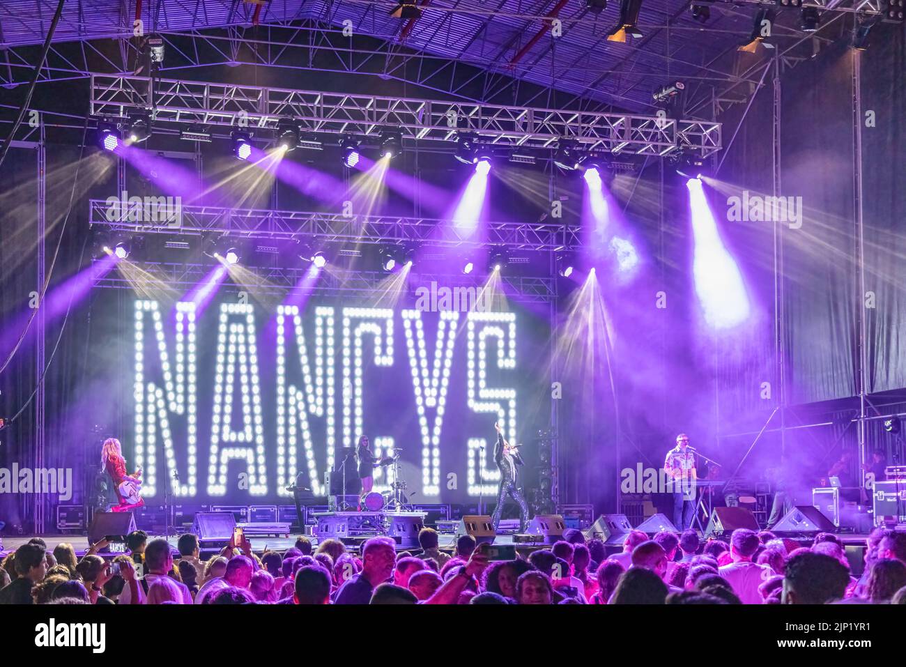 Huelva, Spain August 1, 2022 The singer Mario Vaquerizo with the