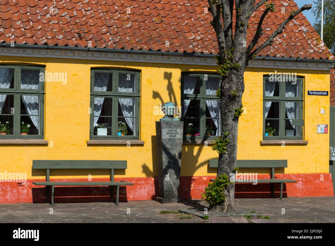 house of writer  Andersen Nexø, Isle of Bornholm Denmark Stock Photo