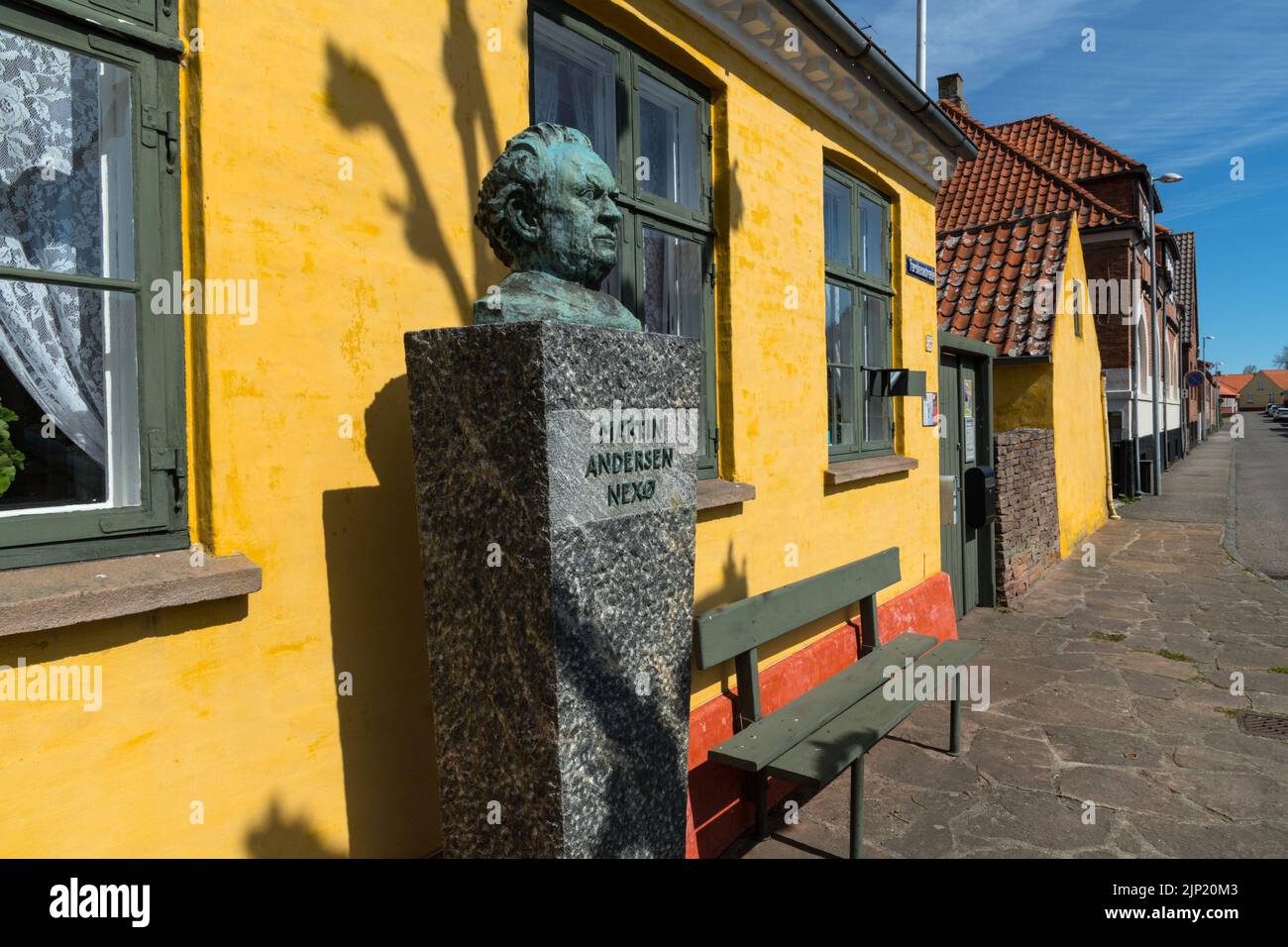 house of writer  Andersen Nexø, Isle of Bornholm Denmark Stock Photo