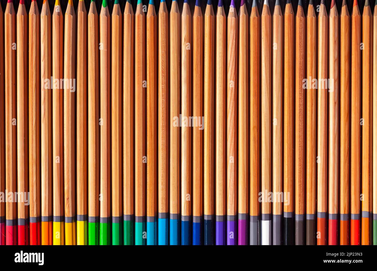 Colored pencils set. Drawing tools. Creation equipment Stock Photo Alamy