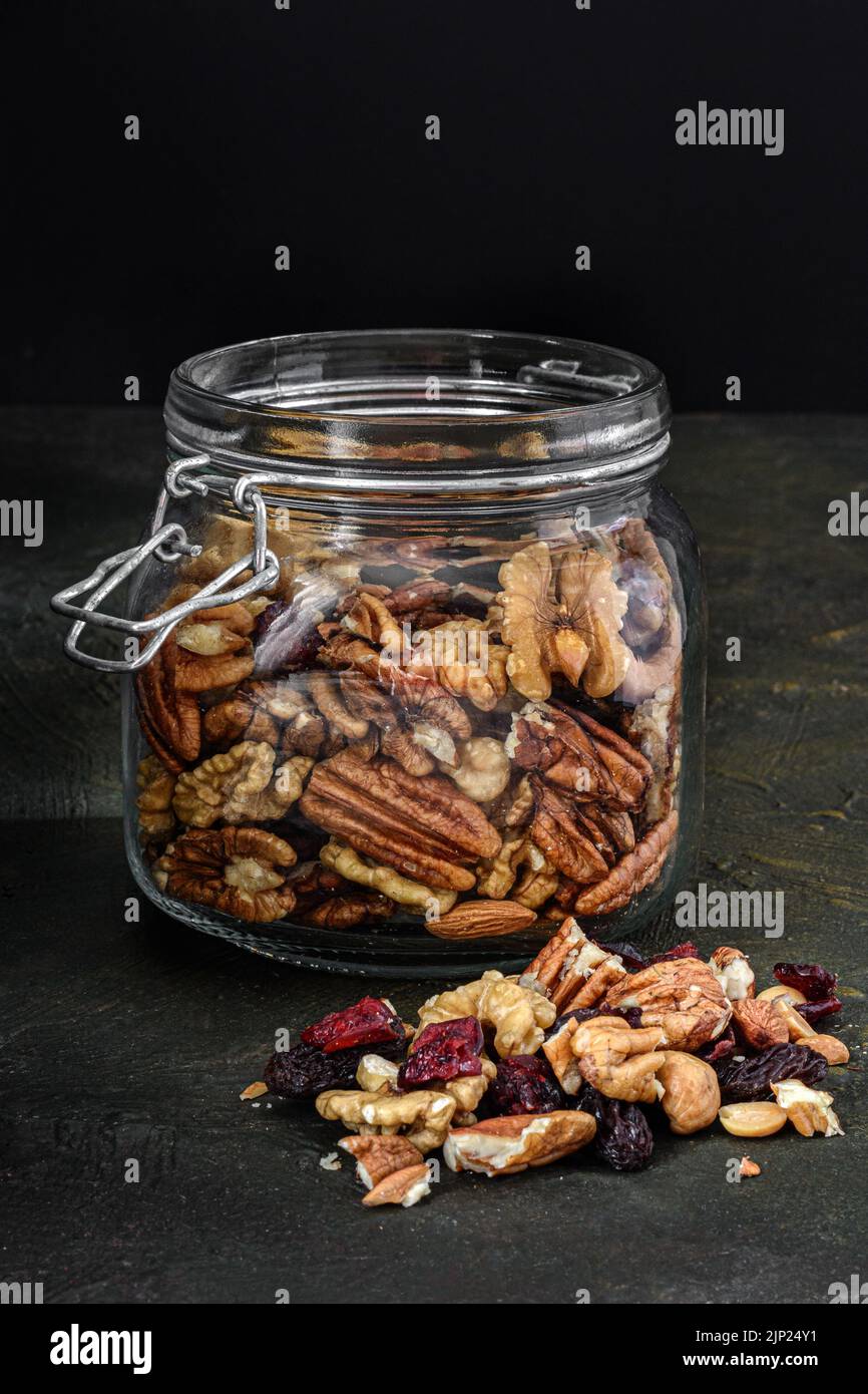 nuts, jar, mixed nuts, nut, jars Stock Photo - Alamy