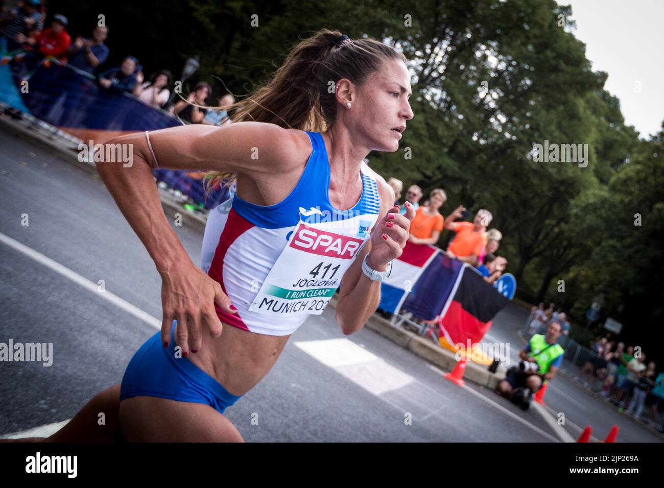 Czech Marcela Joglova in action during the SALOMON RUN of 22 marathon at the European Championships Munich, Germany, August 15, 2022. (CTK Photo/Jaros Stock Photo