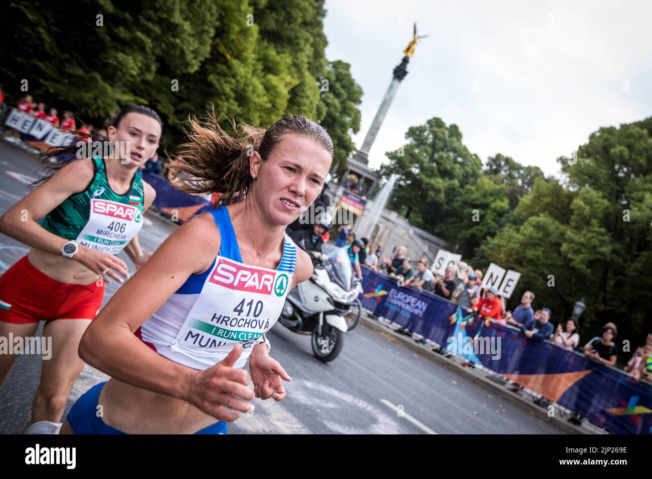 Czech Tereza Hrochova in action during the SALOMON RUN of 22 marathon at the European Championships Munich, Germany, August 15, 2022. (CTK Photo/Jaros Stock Photo