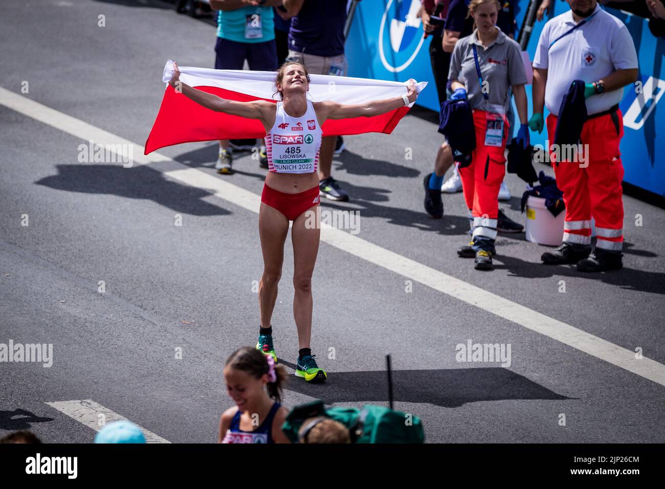 Alesandra Lisowska of Poland wins SALOMON RUN of 22 marathon at the  European Championships Munich, Germany, August 15, 2022. (CTK  Photo/Jaroslav Svobo Stock Photo - Alamy