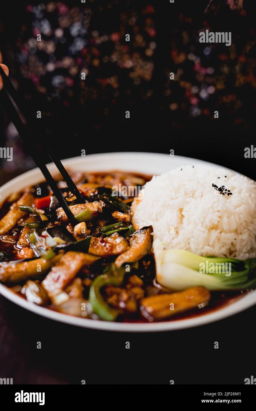 meal, yuxiang, sichuan-küche, meals Stock Photo