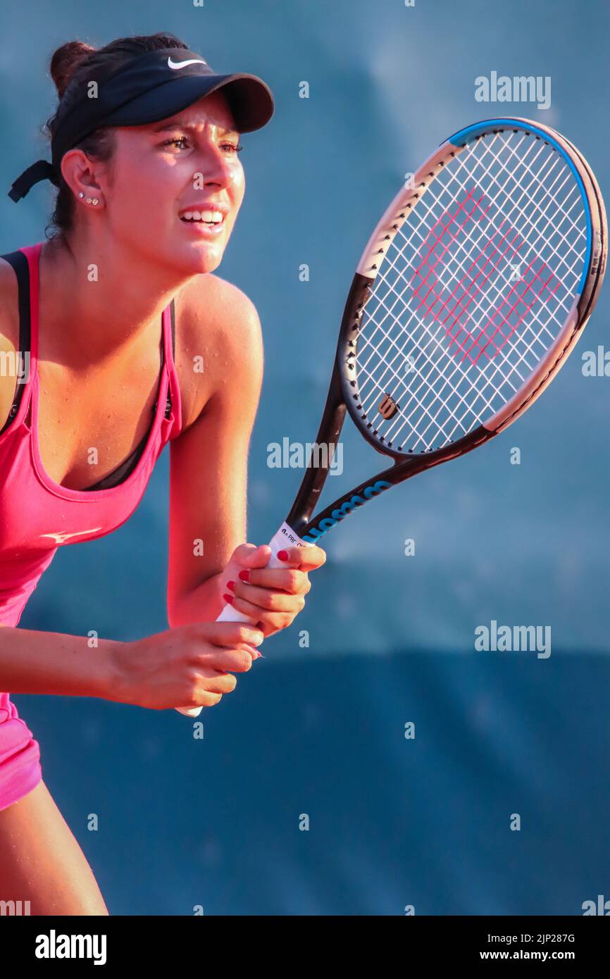 Oceane Dodin during the Palermo Ladies Open 2022 Stock Photo