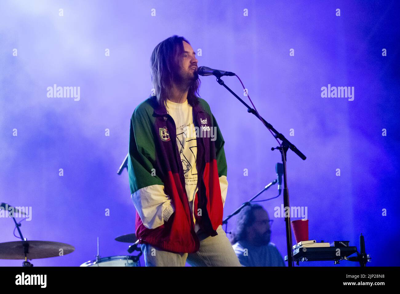 Tame Impala performs during Swedish music festival Way Out West 2022 in Gothenburg, Sweden, August 11, 2022.Photo: Anders Deros / Aftonbladet / TT cod Stock Photo