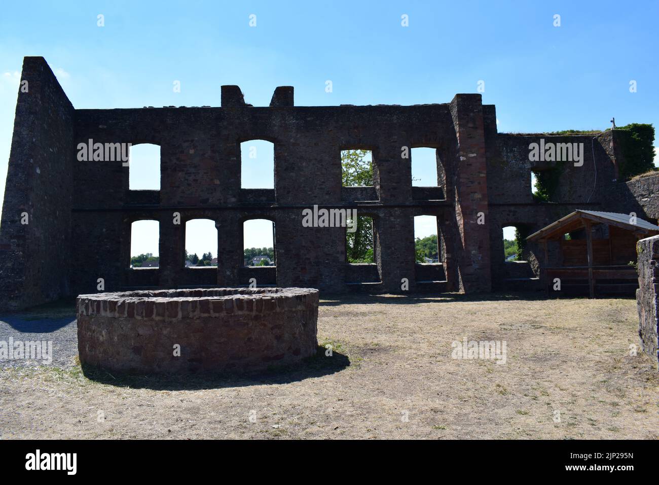 castle ruin in Ulmen Stock Photo - Alamy