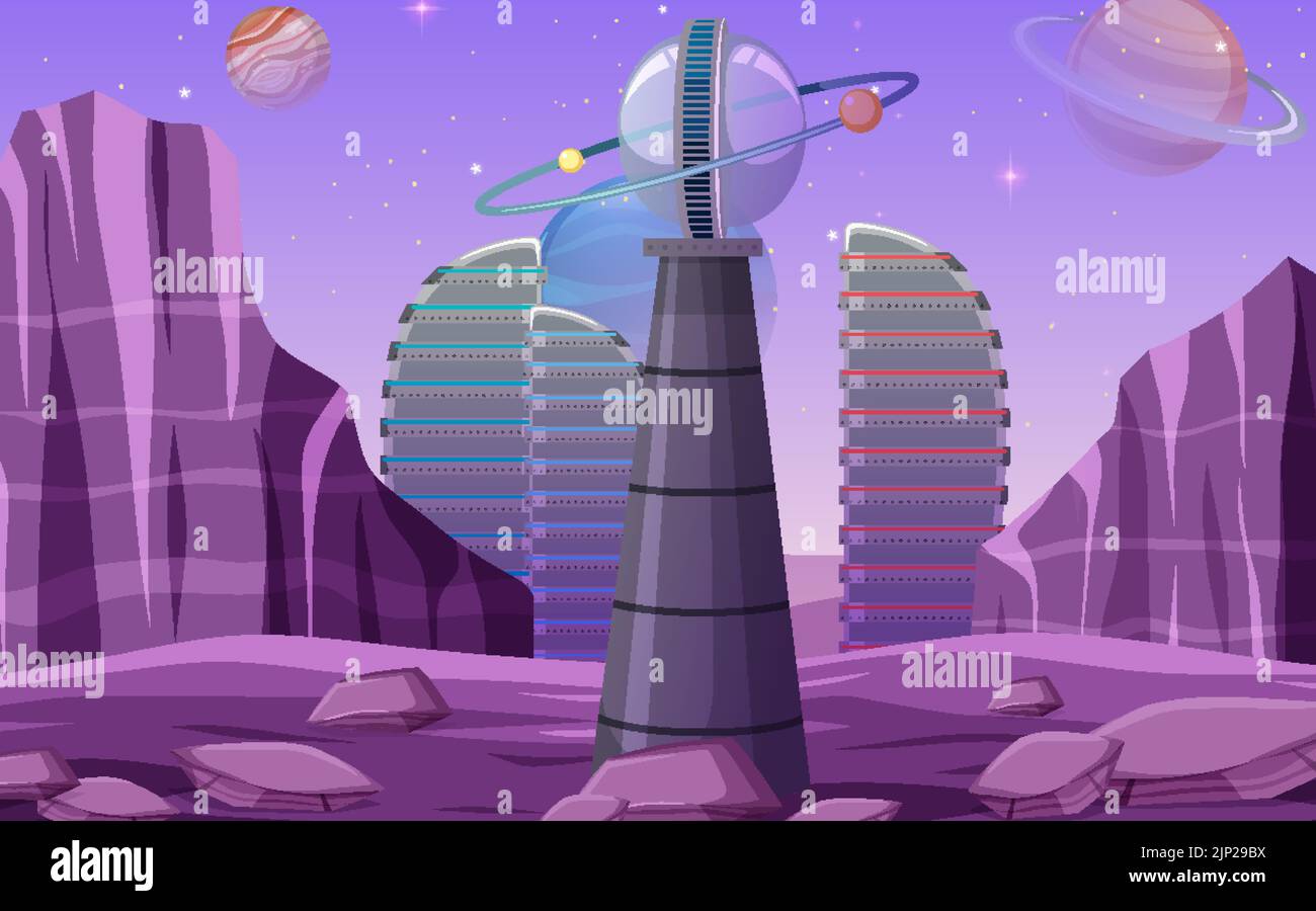 Outer space background wallpaper illustration Stock Vector Image & Art ...