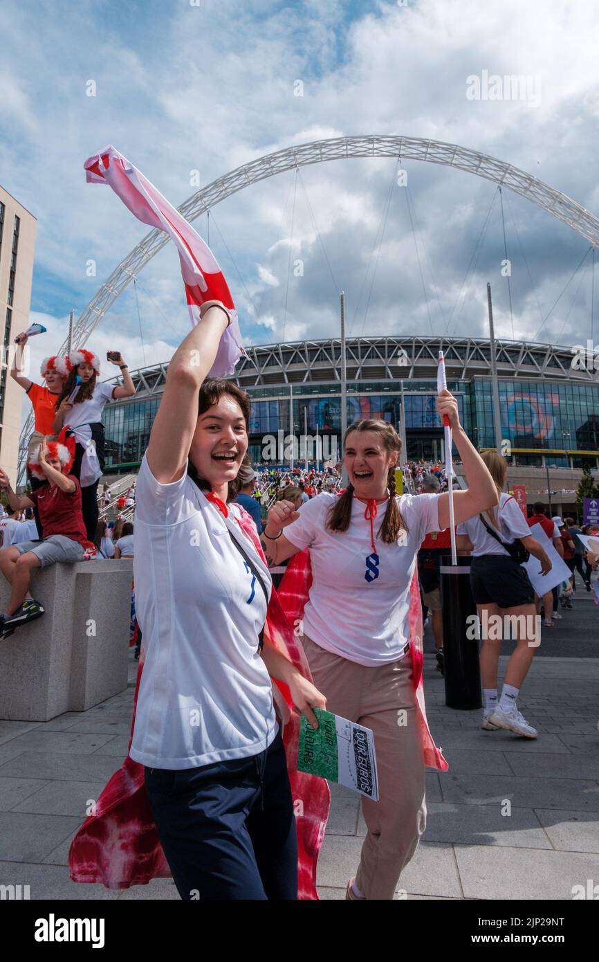 England And Germany face off at Wembley during the Euros Finals and