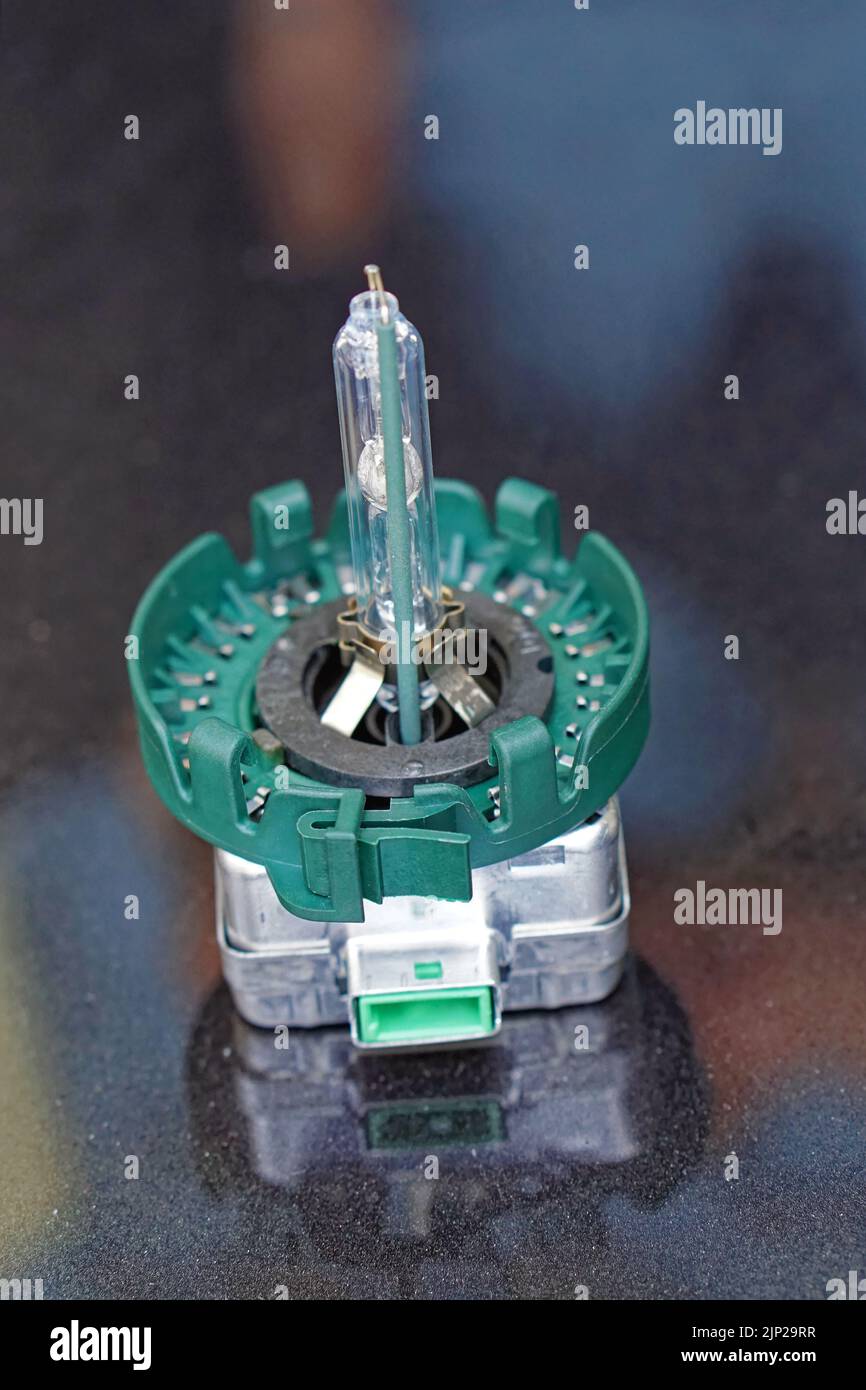 Xenon filament spare bulb for modern car headlights Stock Photo Alamy