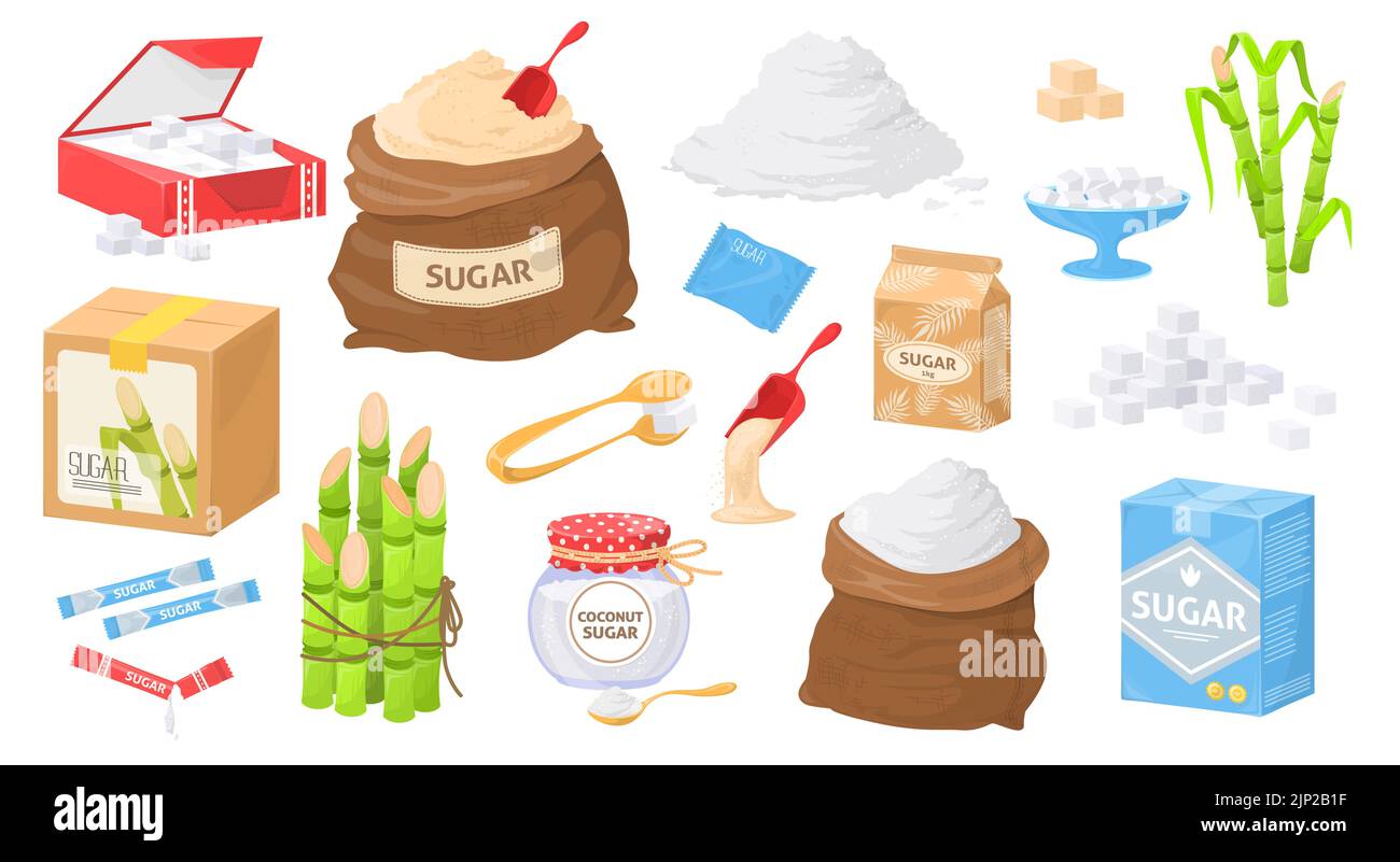 Sugar In Package Sugar in different package isolated vector set Stock Vector Image & Art ...