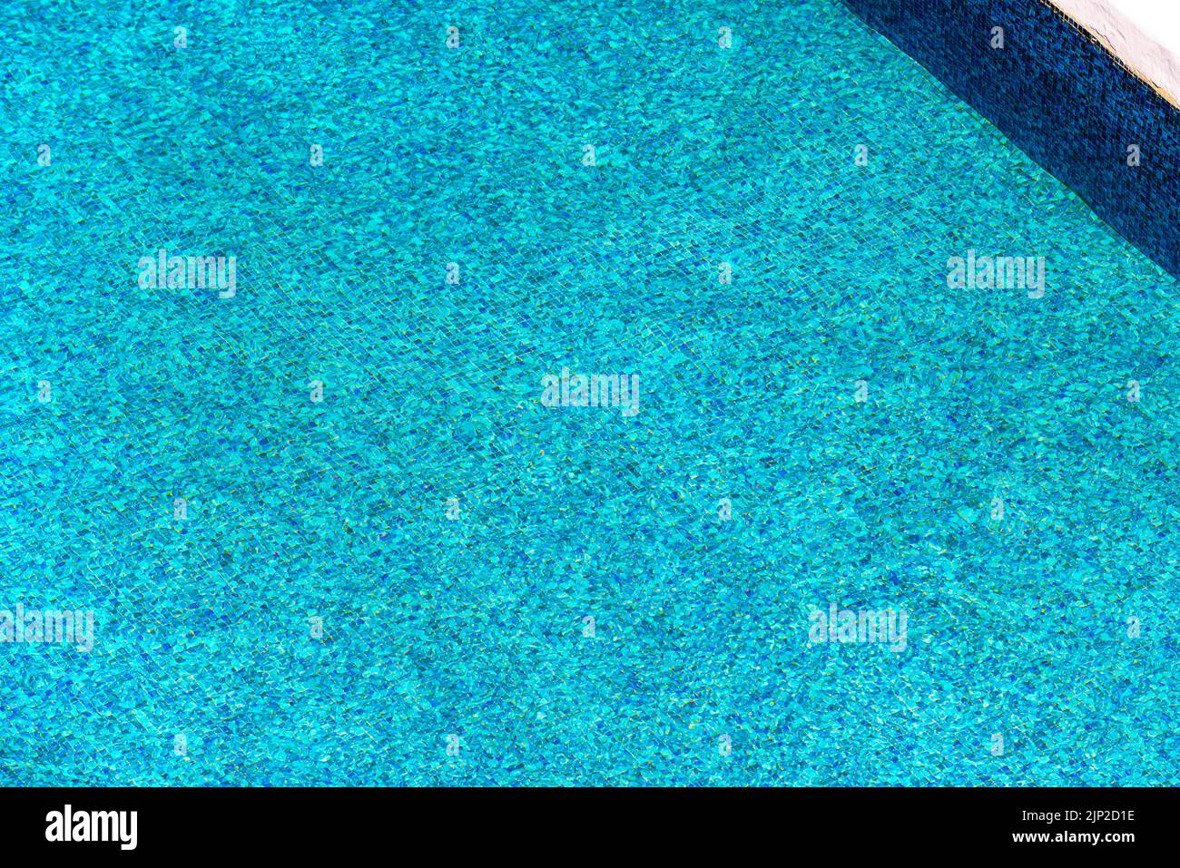 Outdoor swimming pool water as abstract summer season background, high angle view Stock Photo