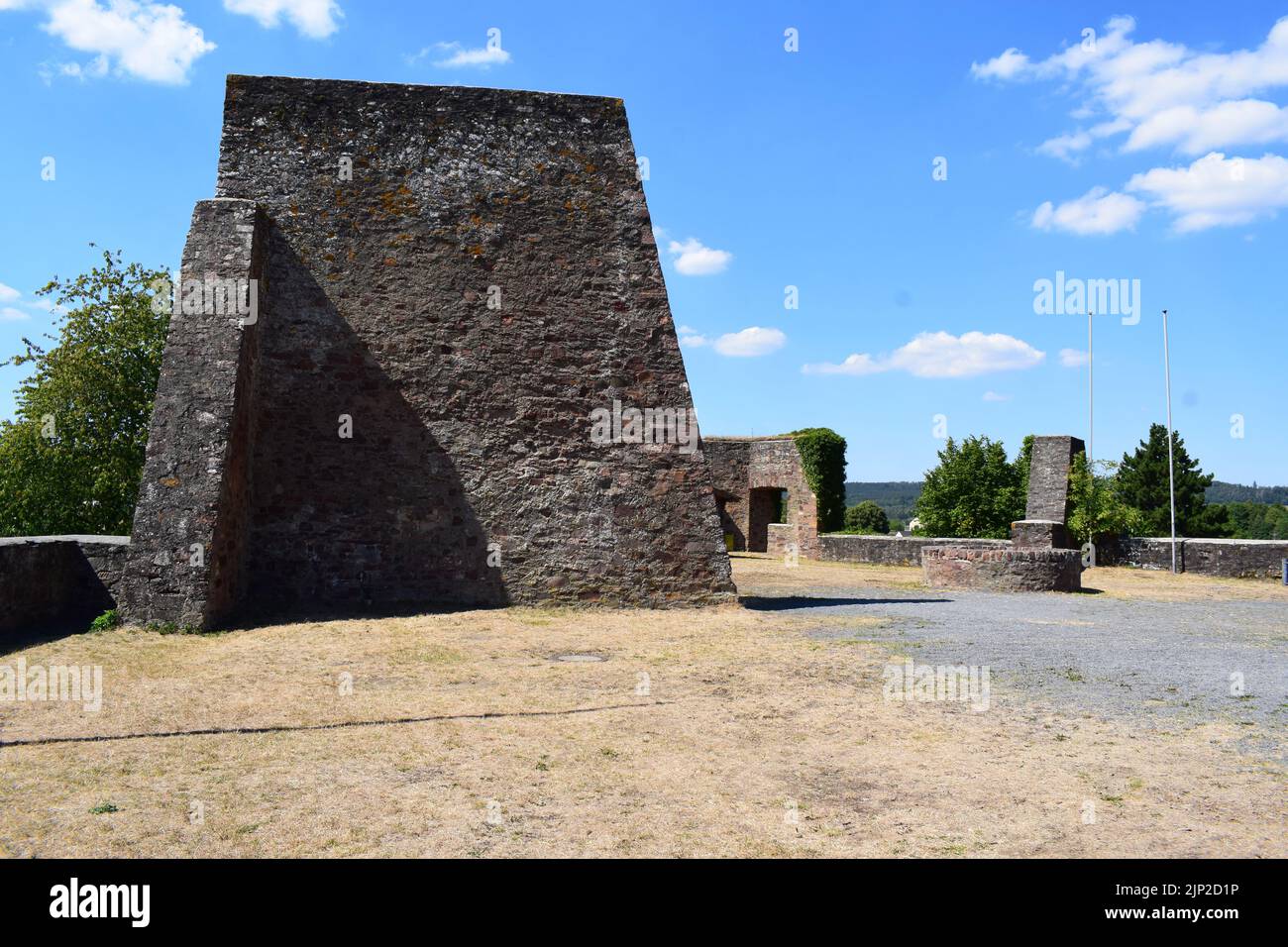 castle ruin in Ulmen Stock Photo - Alamy