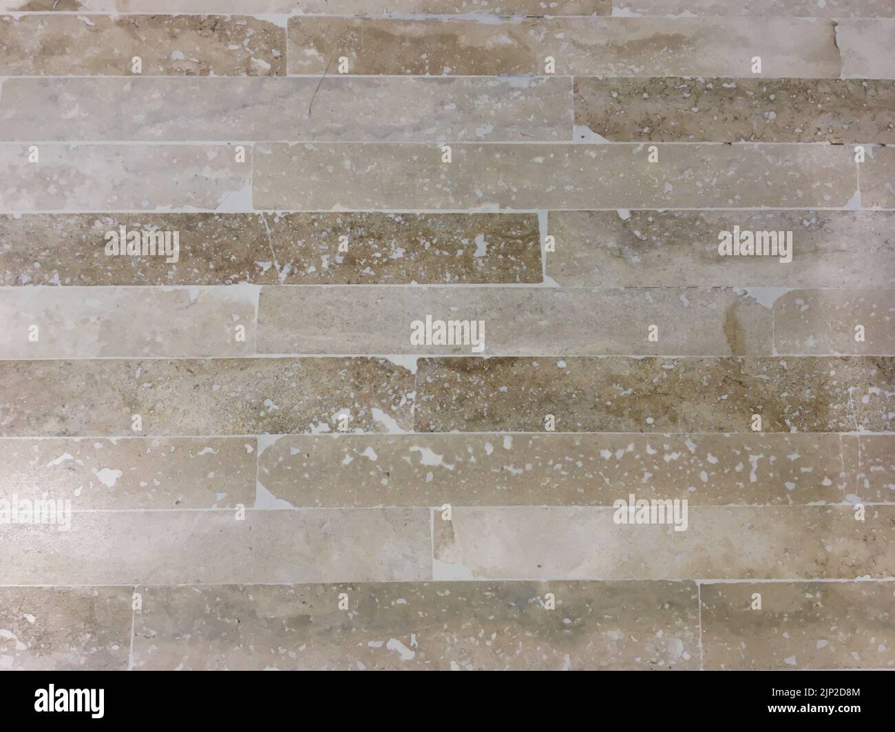 Natural beige marble stone tile texture background Stock Photo