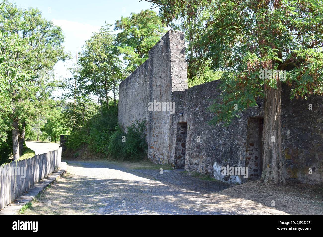 castle ruin in Ulmen Stock Photo - Alamy