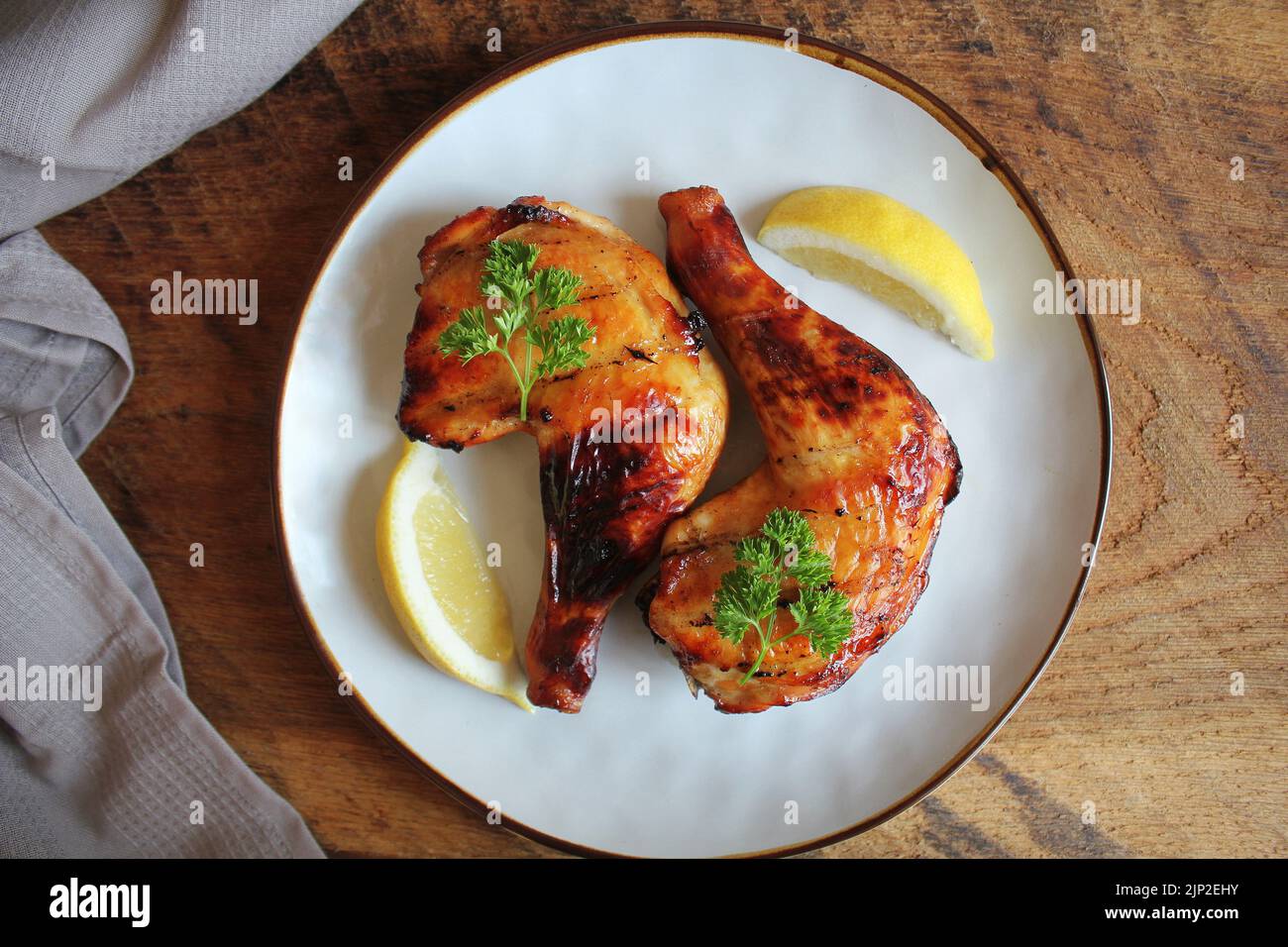 crispy, thigh, chicken, crispies, thighs, chickens Stock Photo Alamy