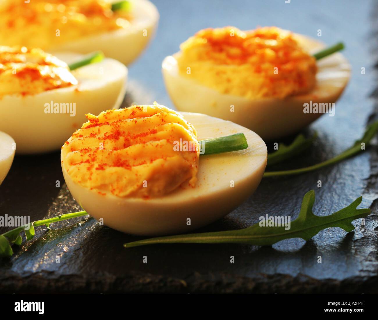 appetizer, stuffed eggs, appetizers Stock Photo Alamy