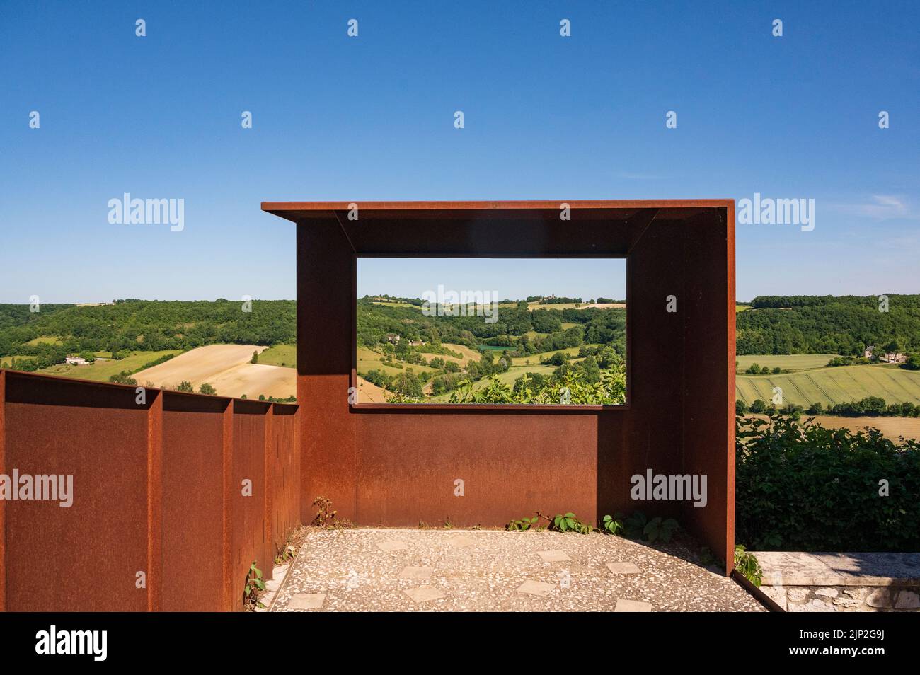 The lookout of Roquecor in Tarn-et-Garonne, France Stock Photo