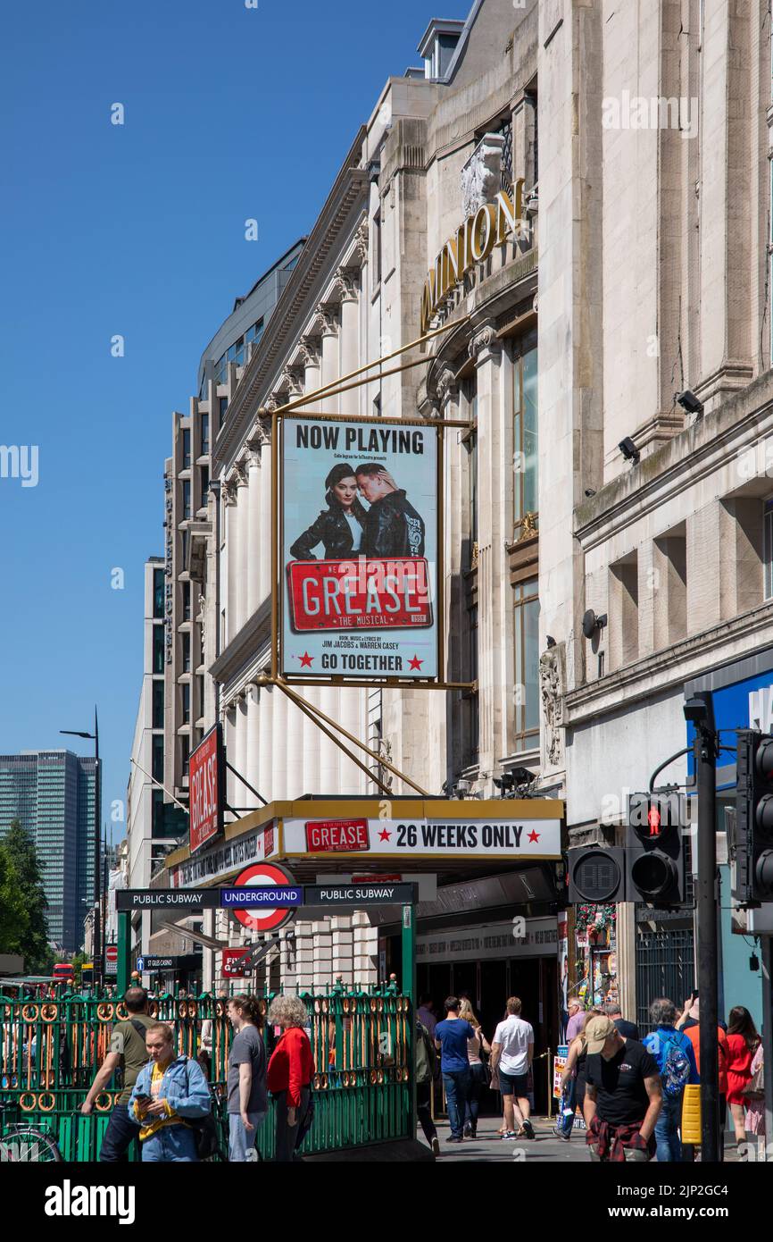 The musical Grease at the Dominion theatre in London, United Kingdom