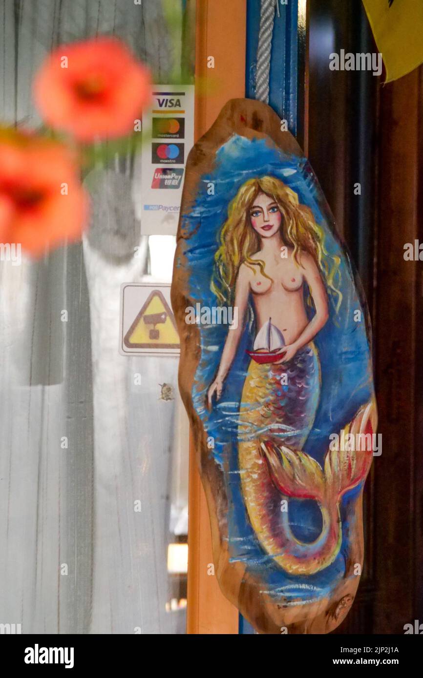 Mermaid, Thassos, Macedonia, North-Eastern France Stock Photo
