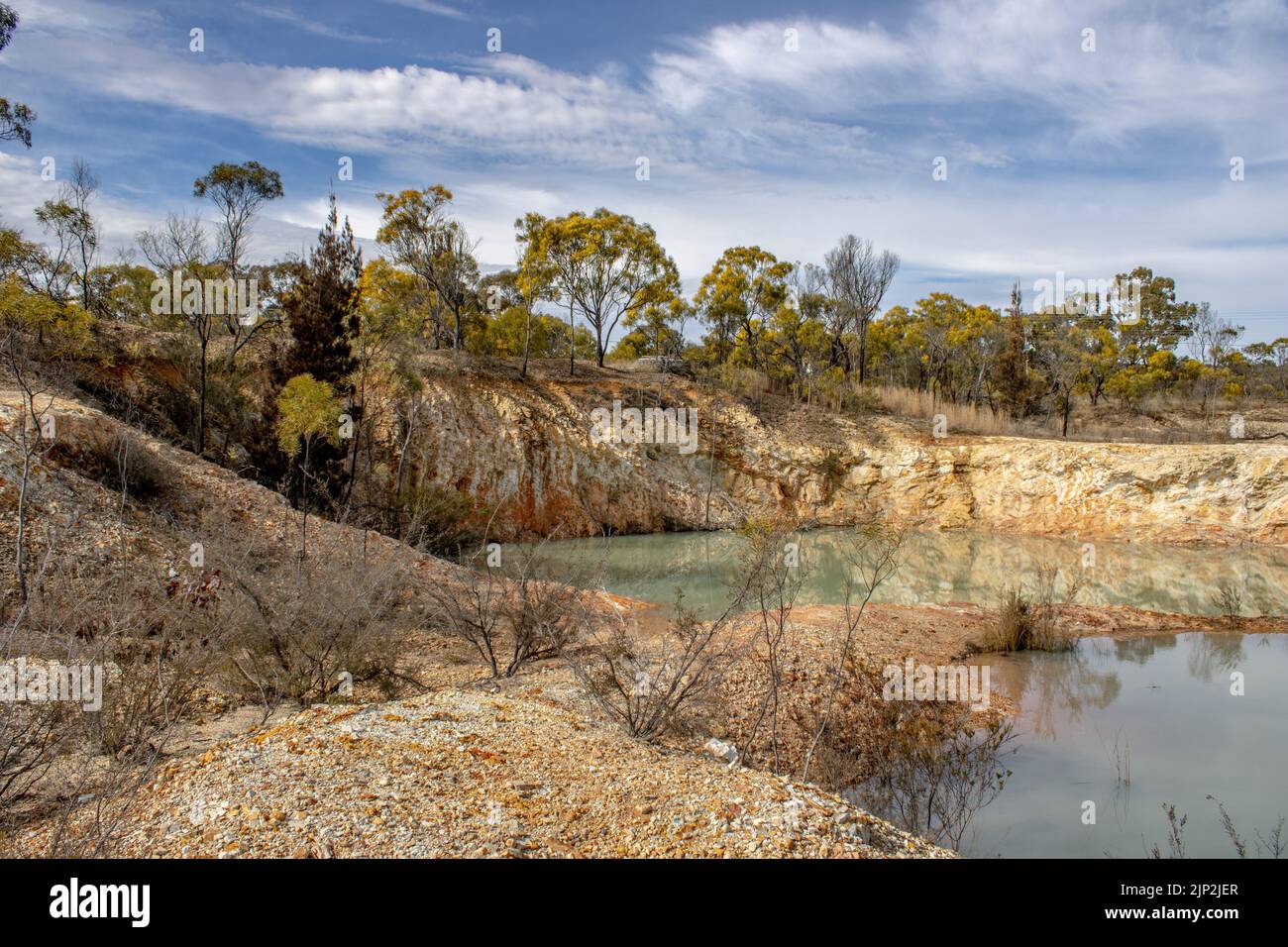 A mesmerizing view of the water with the reflection of rocks and trees