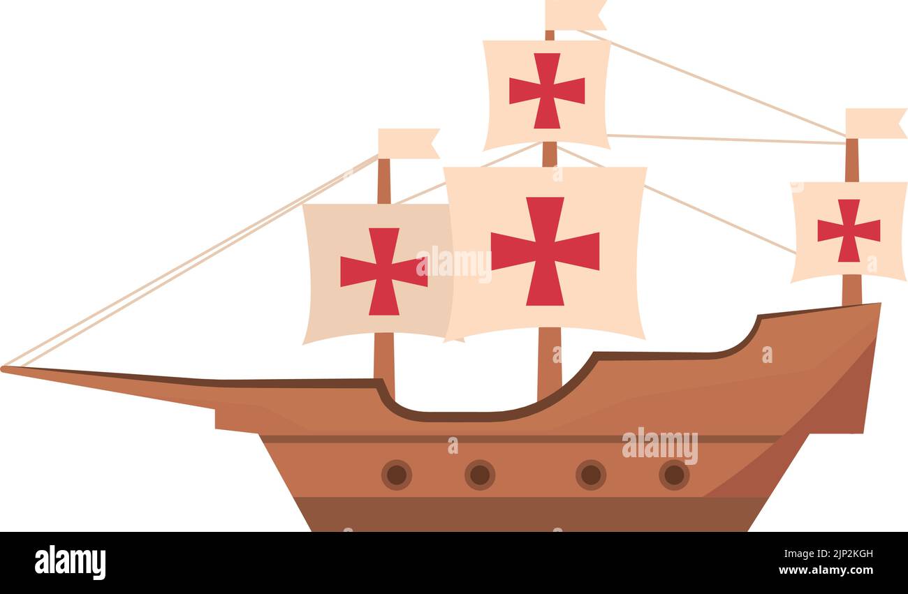 vintage sailing ship Stock Vector